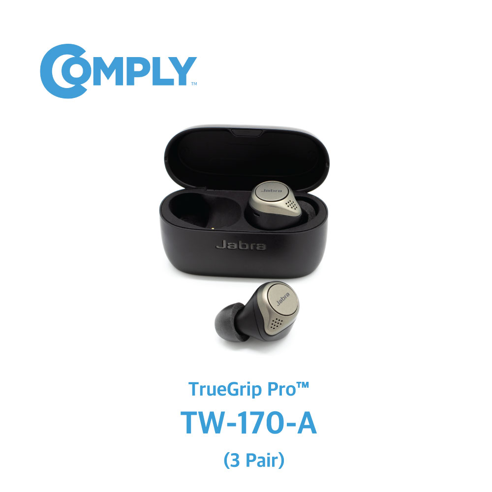 COMPLY 컴플라이 폼팁 TrueGrip Pro 트루그립 프로 이어팁 TW-170-A Jabra 자브라 65t, 75t 호환 중 3쌍