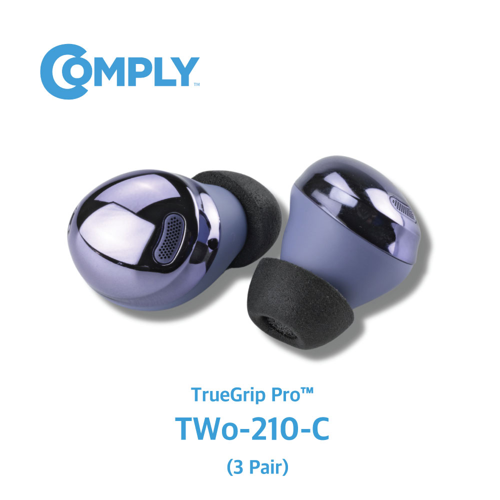 COMPLY 컴플라이 폼팁 TrueGrip Pro 트루그립 프로 이어팁 TWo-210-C (갤럭시 버즈 프로 호환 중 3쌍)