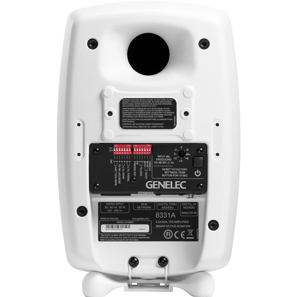 Genelec 8331A SAM 동축 화이트 + 제네렉 GLM Kit + 9101B 무선 리모컨 + 8000-333 테이블 스탠드 패키지