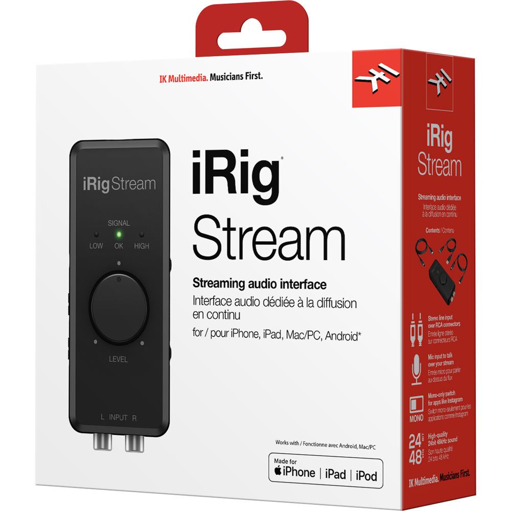 IK Multimedia iRig Stream + 호환 어댑터 패키지
