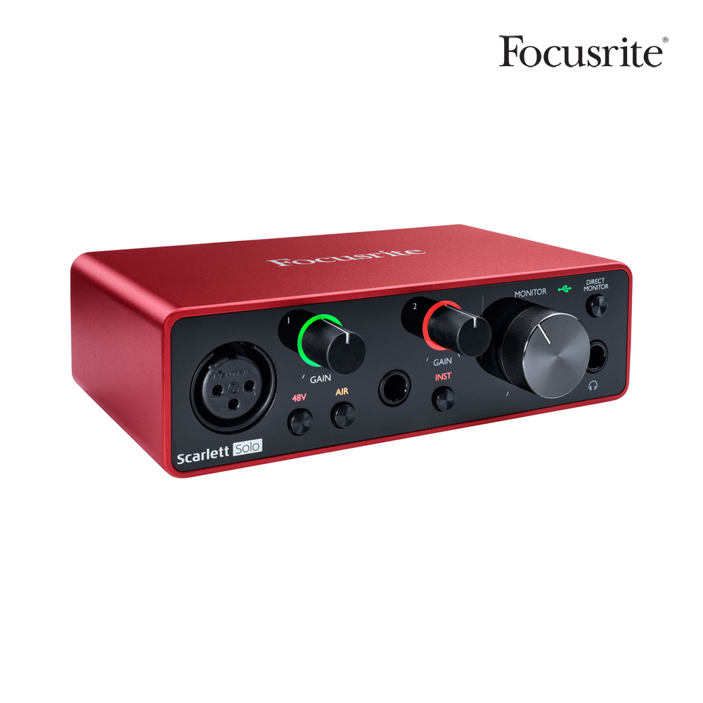 Focusrite Scarlett Solo 3G (3세대) 스칼렛 솔로 오디오 인터페이스