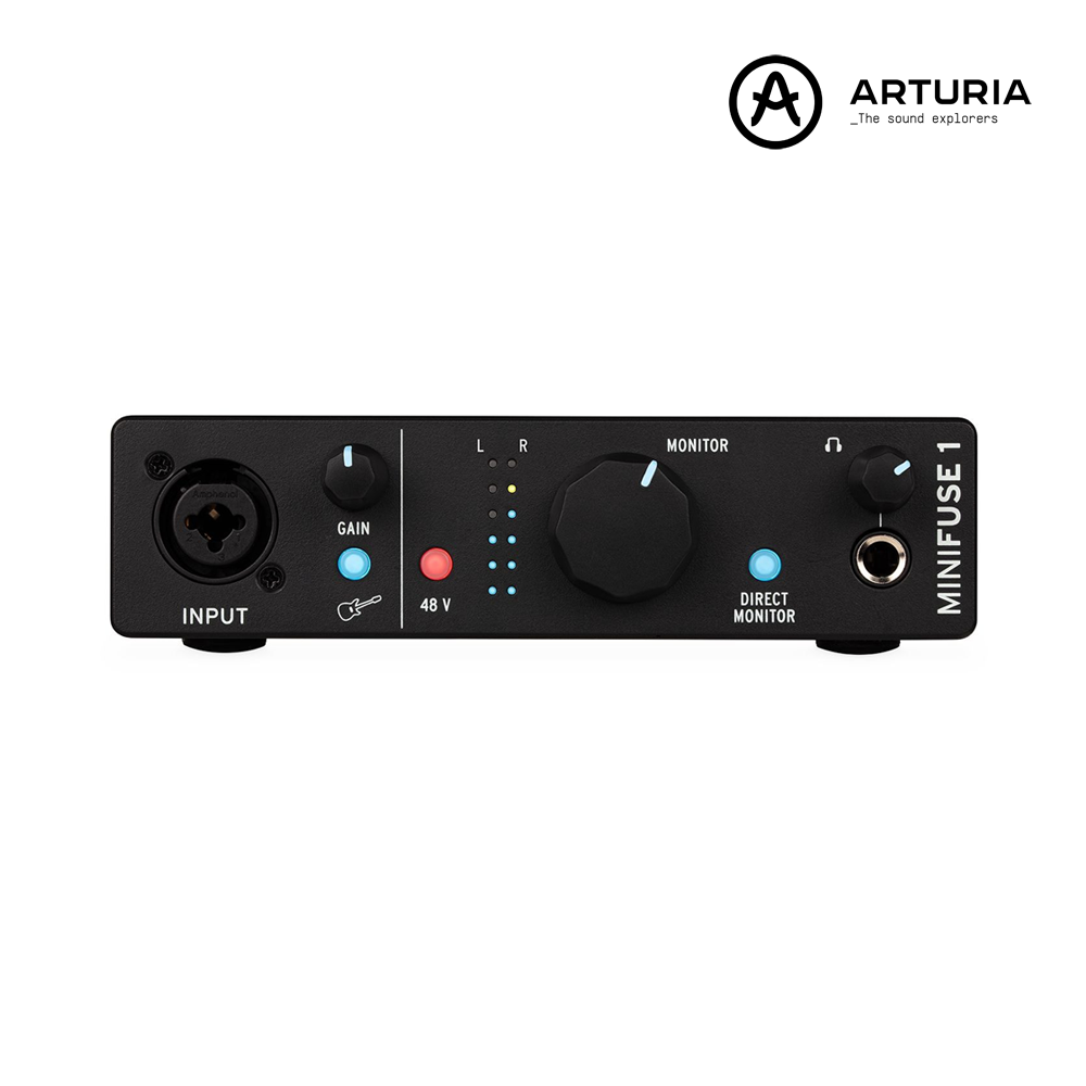 Arturia MiniFuse 1 아투리아 미니퓨즈 1 오디오 인터페이스 블랙