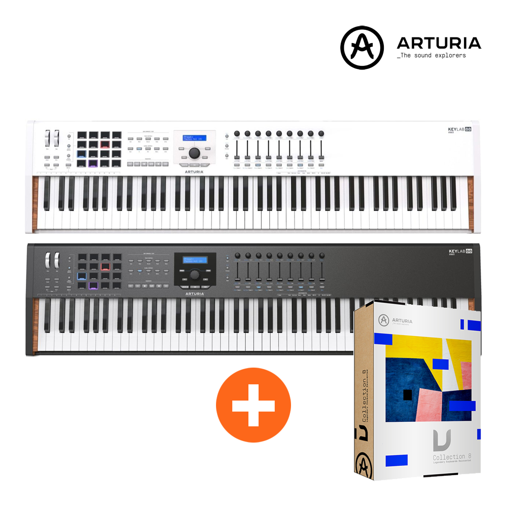 Arturia KeyLab 88 MK2 아투리아 해머액션 USB 미디 키보드 컨트롤러 + V Collection 8 풀버전 시리얼 증정