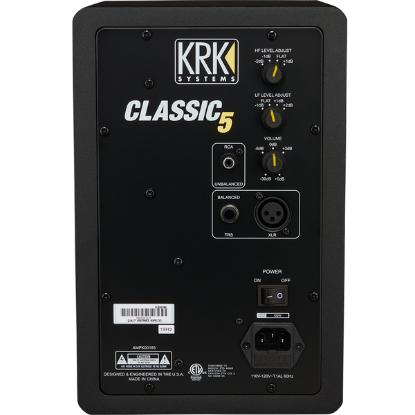 KRK Classic 5 블랙 (1통) 액티브 모니터 스피커 + XLR to 55 TRS 케이블