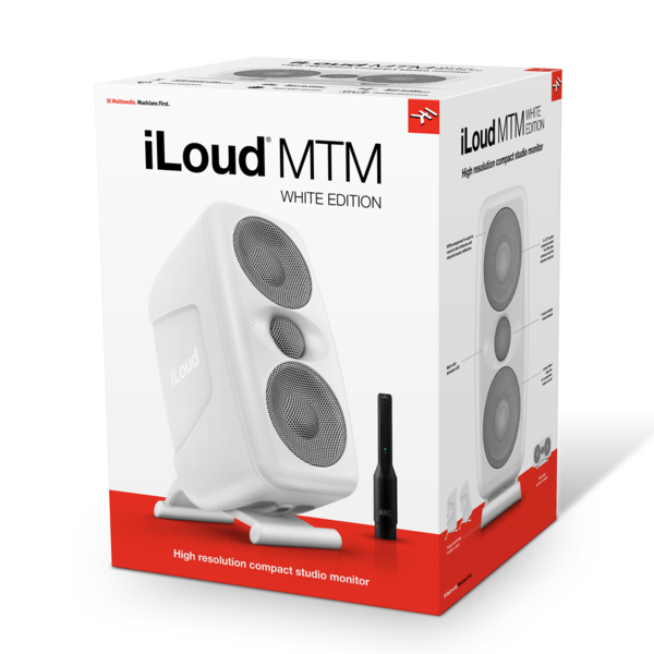 IK Multimedia iLoud MTM 화이트 (1통) 고음질 모니터 스피커