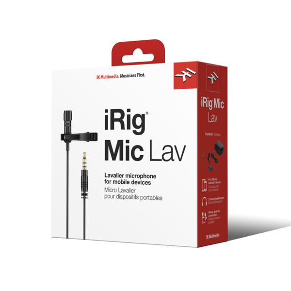 [아카데미 세일] IK Multimedia iRig Mic Lav 모바일 스마트폰 핀마이크