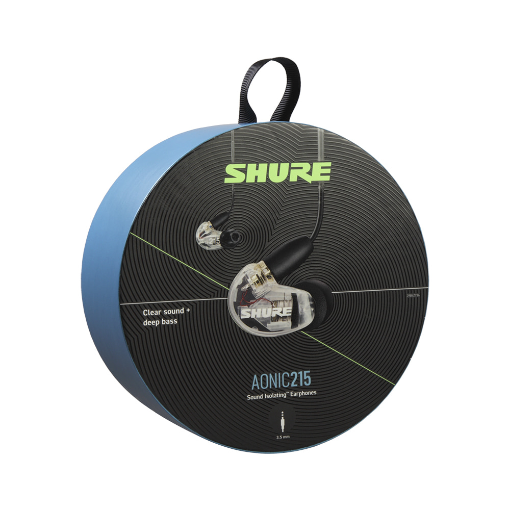 SHURE AONIC215-UNI (SE215-UNI) 클리어 슈어 이어폰