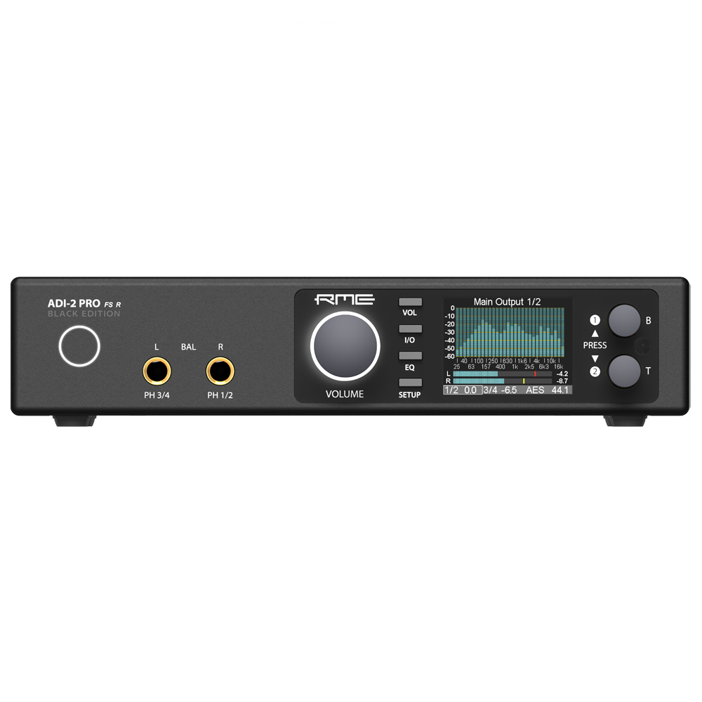 RME ADI-2 Pro FS R 블랙 에디션 - ADC/DAC 헤드폰 앰프