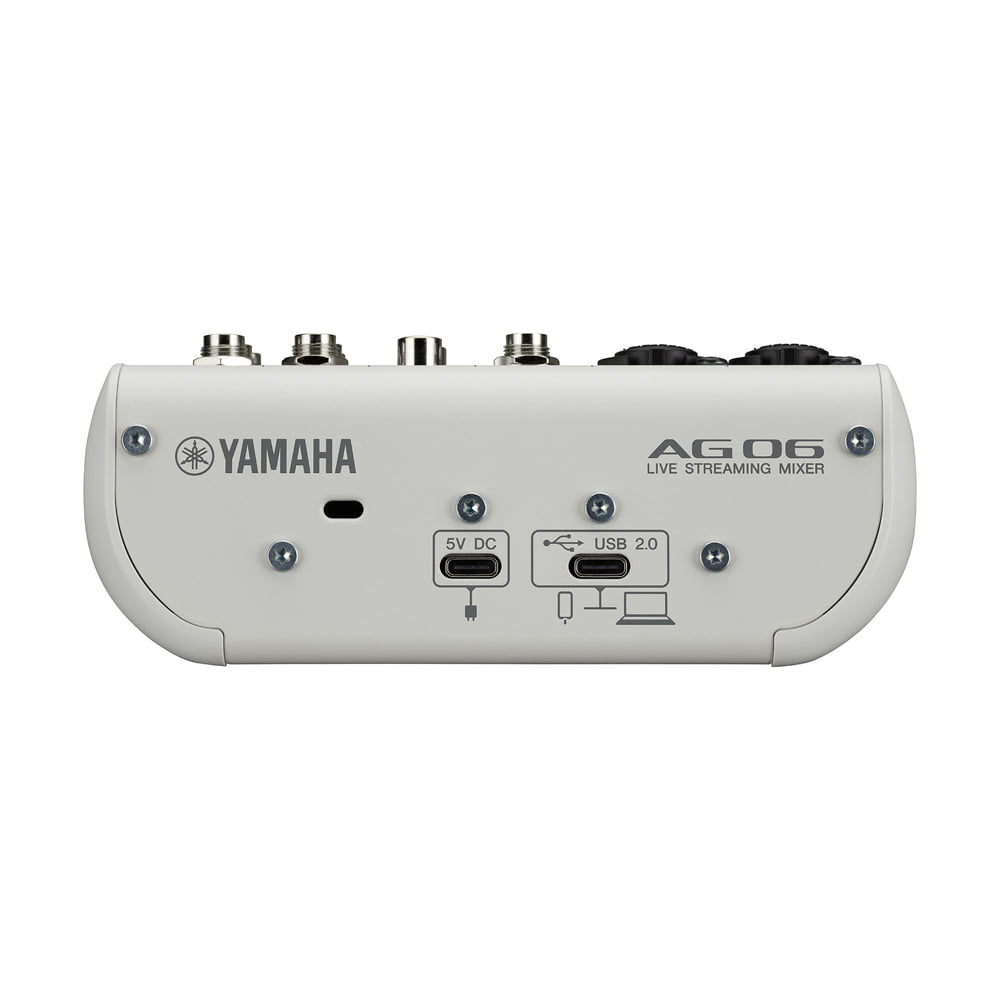 YAMAHA AG06 MK2 화이트 라이브 스트리밍 믹서 겸 오디오 인터페이스