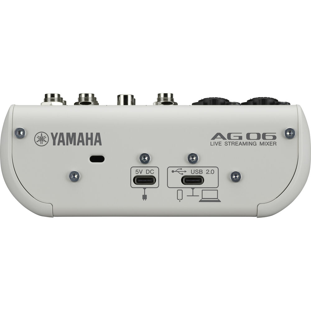 YAMAHA AG06 MK2 화이트 야마하 라이브 스트리밍 믹서 겸 오디오 인터페이스