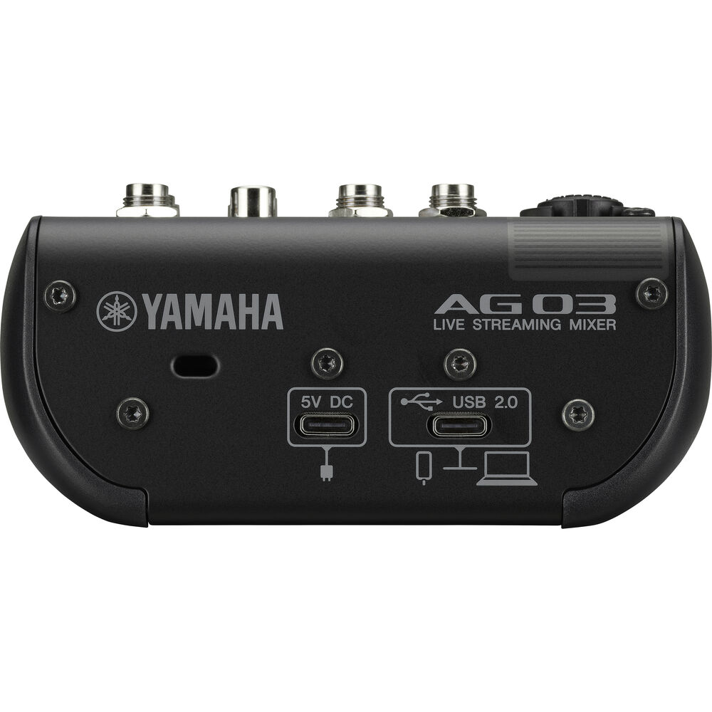 YAMAHA AG03 MK2 블랙 라이브 스트리밍 믹서 겸 오디오 인터페이스