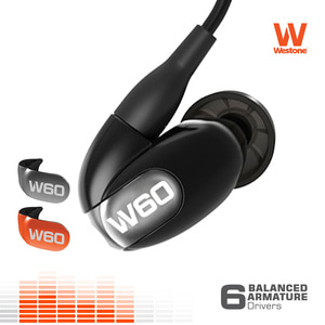 웨스톤 Westone W60 NEW2019 커널형 이어폰 / 블루투스 케이블 포함
