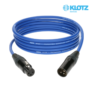 KLOTZ M1 PRIME 클로츠 마이크 케이블 (XLR:XLR, Neutrik 커넥터) 블루 1m