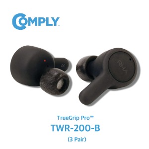 COMPLY 컴플라이 폼팁 TrueGrip Pro TWR-200-B 오리지널 이어팁 미디엄 3쌍